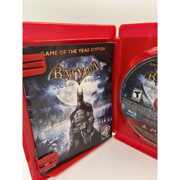 Batman Arkham Asylum Game of the Year Edition PS3 CIB w/ Manual - TESTED - Picture 9 of 10
